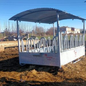 Comedero Monobloc con Tejado
